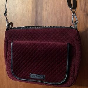 Vera Bradley Crossbody Bag in burgundy velvet
